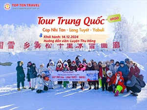 Tổng hợp hình đoàn tour du lịch khởi hành tháng 12/2024 tại Top Ten Travel